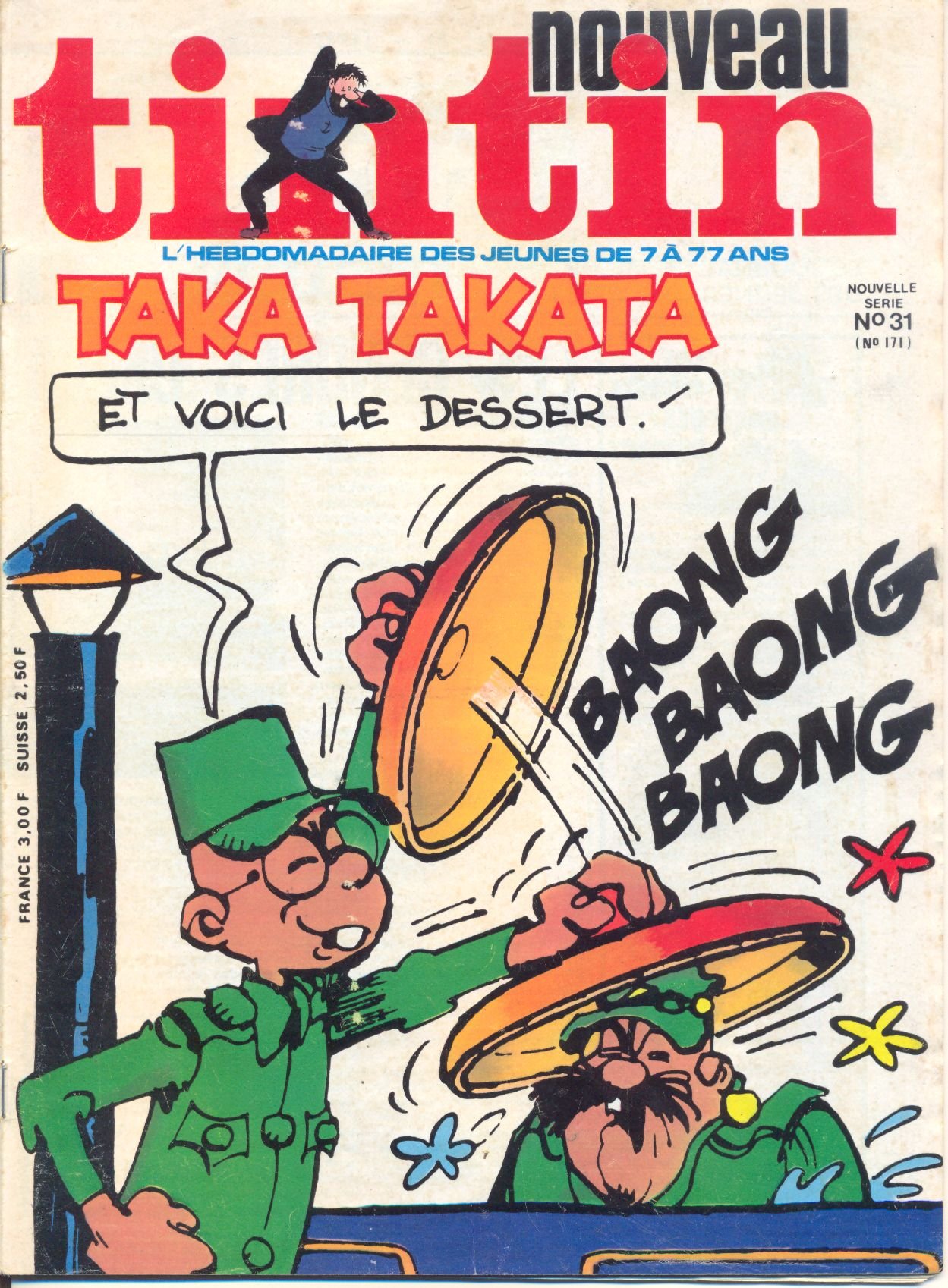 Couverture du *Nouveau Tintin* N31 (1976) Couverture du *Nouveau Tintin* N31 (1976)
